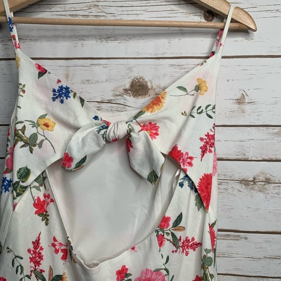 Gal Meets Glam Cassie Back Bow Linen Blend Dress 8 - Picture 7 of 14